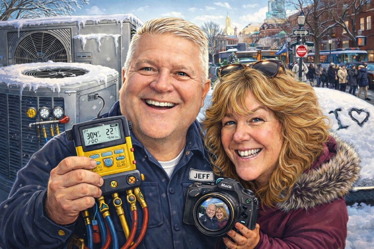 Jeff Munger and family — owners of After Cool Air Conditioning